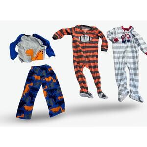 Lot of 3 Carter’s Pajamas – Size 3T  – Footed & 2-Piece